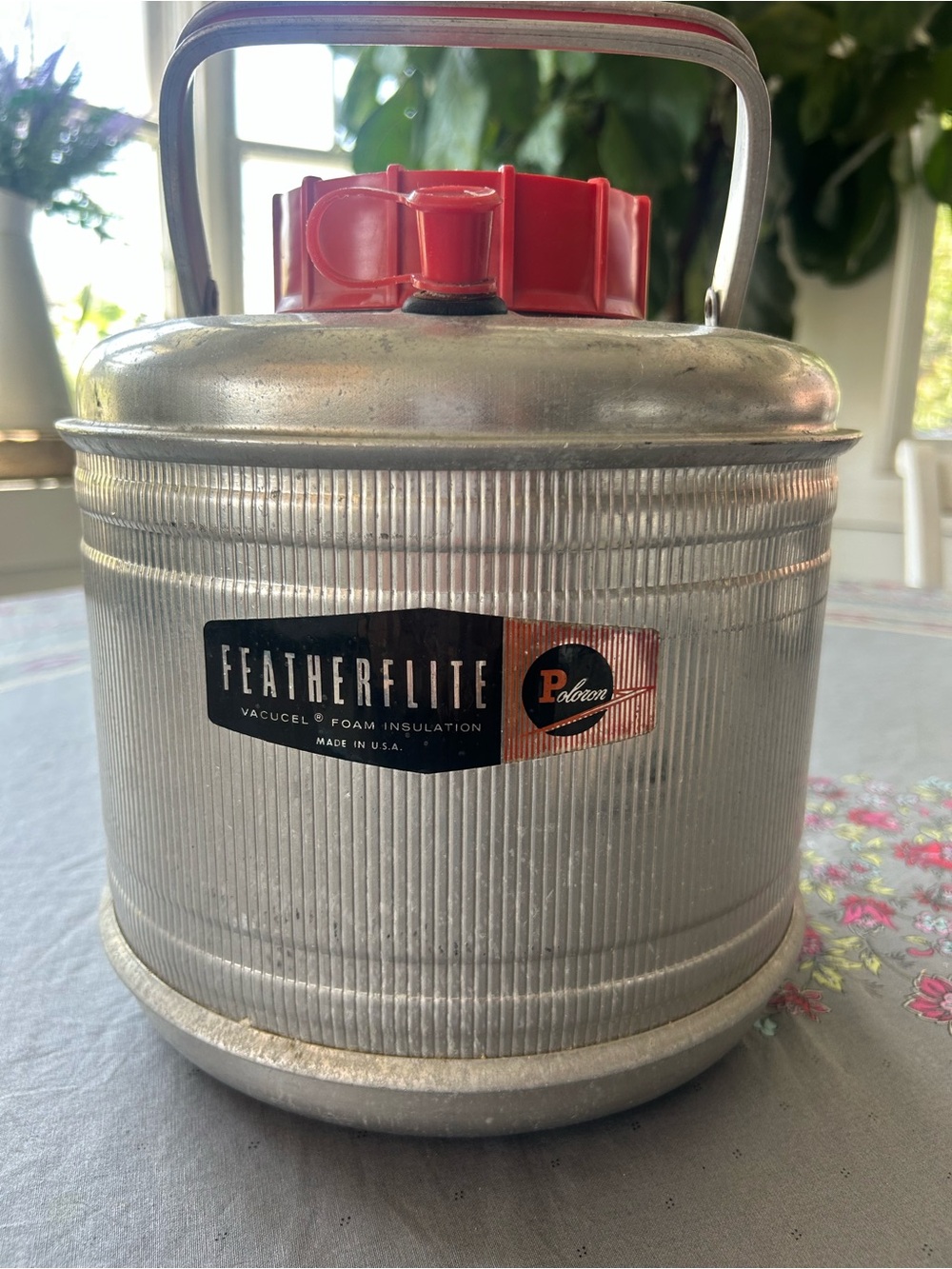 Featherflite by Poloron Mid-Century thermal beverage container - Picture 3 of 7